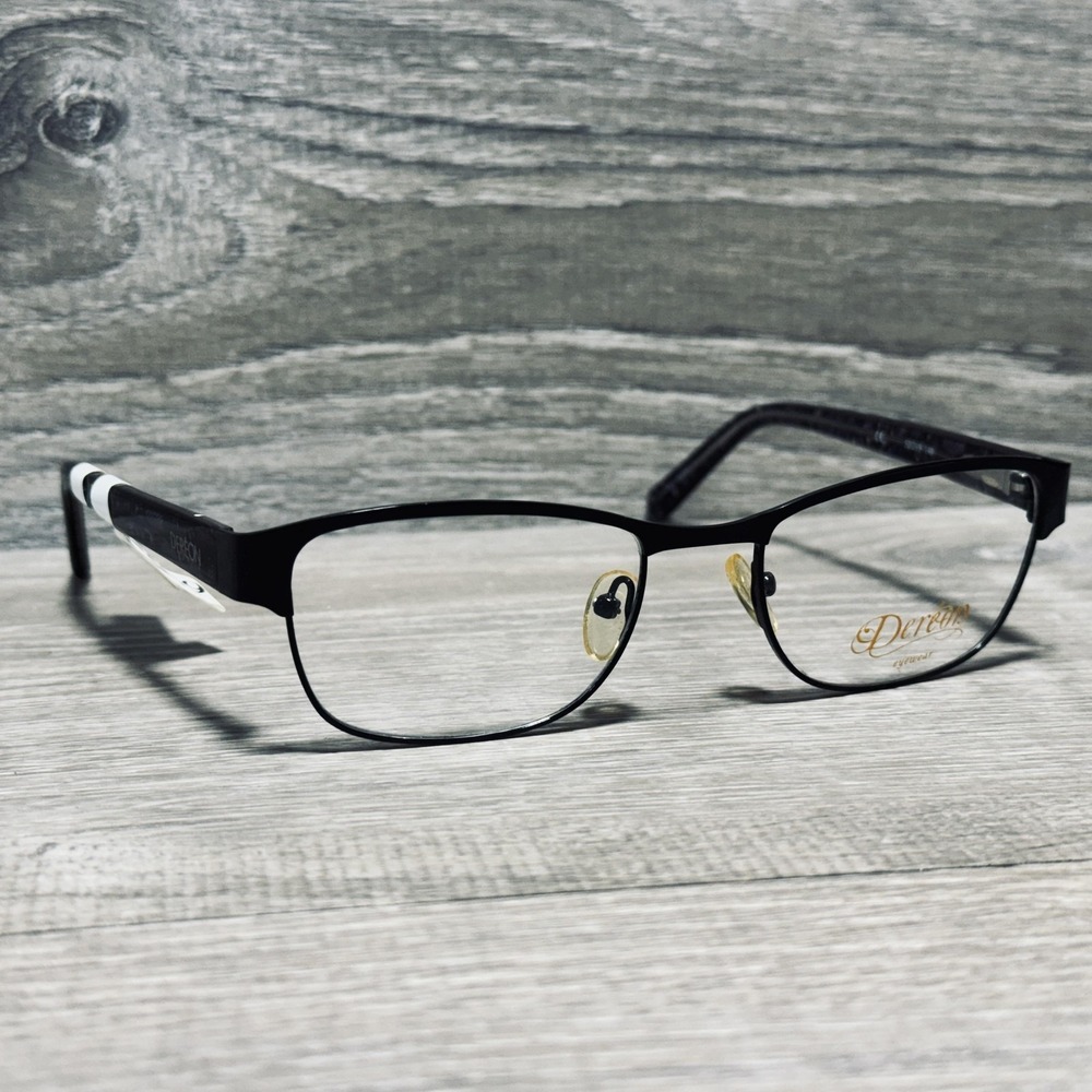 Dereon DOC 274 001 Eyeglass Frames Womens 52-19-140 Black Animal Frames Only